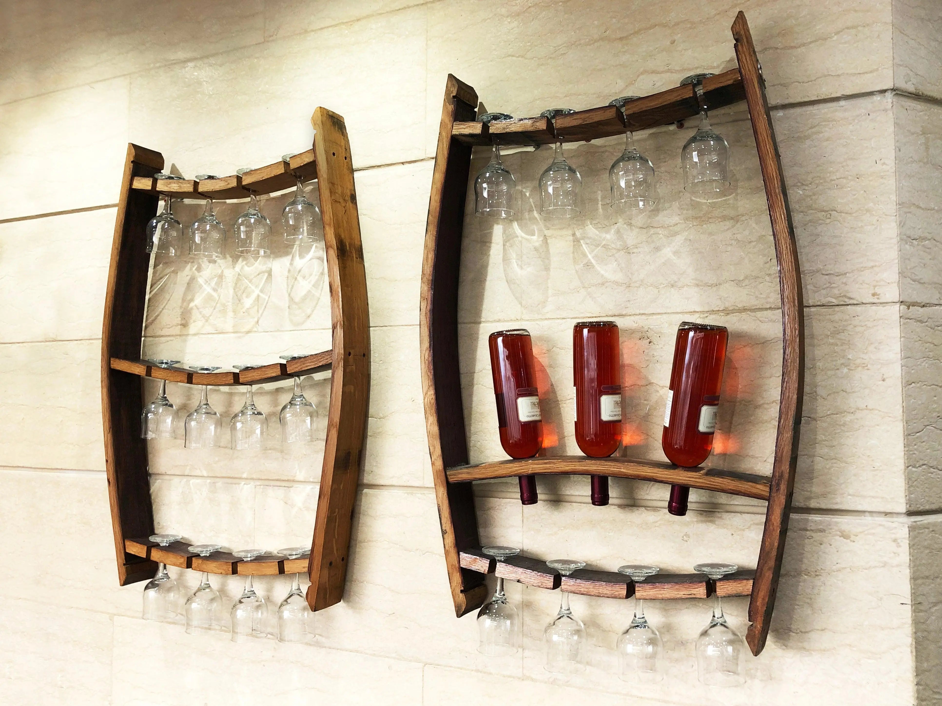 Juego de bar de vino artesanal n.° 2: Bar de whisky y vino con mesa de bar y taburetes para decorar tu bar.