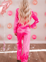 Hot Pink Cheetah Print Loungewear