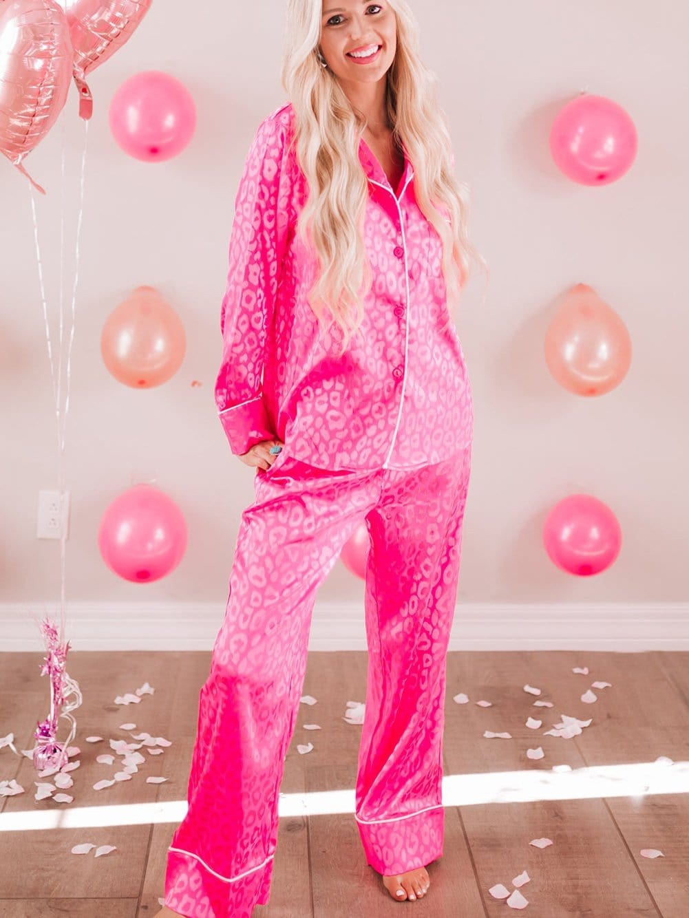 Hot Pink Cheetah Print Loungewear