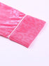 Pink Satin Pajamas with Pockets