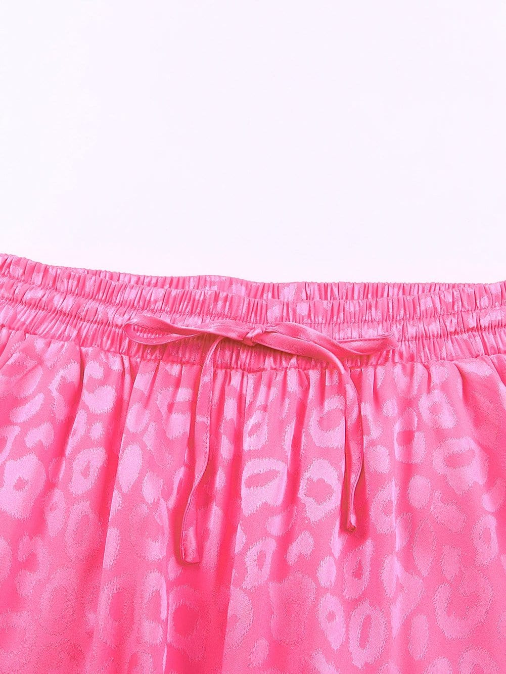 Pink Satin Pajamas with Pockets
