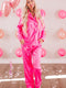 Hot Pink Cheetah Print Loungewear