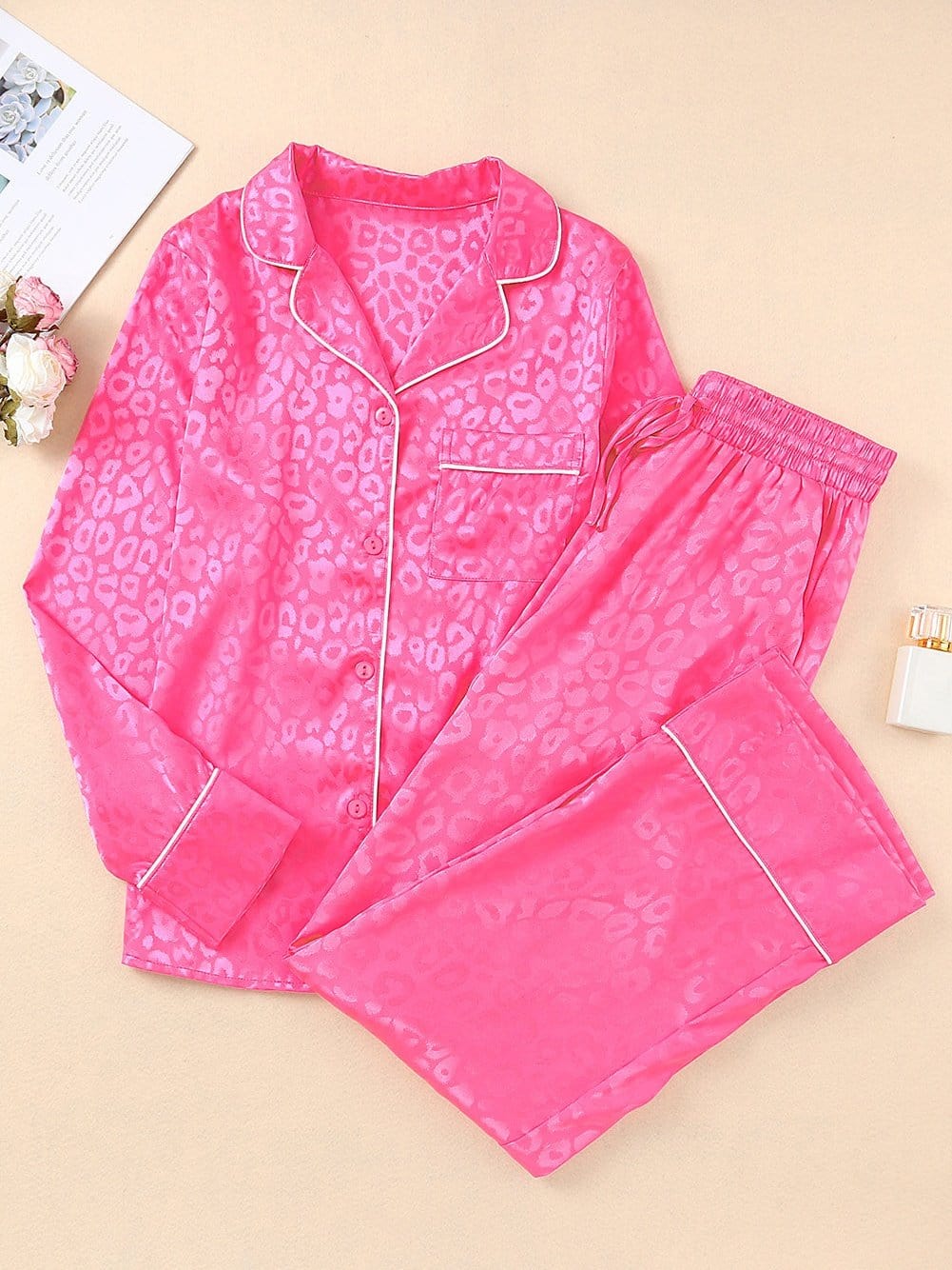 Hot Pink Cheetah Print Loungewear