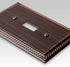 Georgian Aged Bronze Cast - 2 Toggle Wallplate