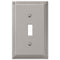 Georgian Satin Nickel Cast - 1 Toggle Wallplate