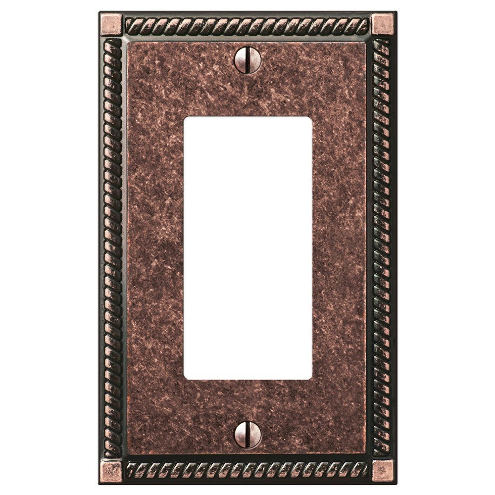 Placa de pared de bronce envejecido de estilo georgiano, 1 balancín