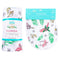 Conjunto de regalo: manta de muselina para envolver al bebé y paño eructador/babero combinados de Florida Baby (floral)