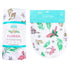 Conjunto de regalo: manta de muselina para envolver al bebé y paño eructador/babero combinados de Florida Baby (floral)