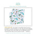 Conjunto de regalo: manta de muselina para envolver al bebé y paño eructador/babero combinados de Florida Baby (floral)