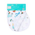 Conjunto de regalo: manta de muselina para envolver al bebé y paño para eructar/babero combinado de Michigan Baby