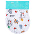 Conjunto de regalo: manta de muselina para envolver al bebé y paño para eructar/babero combinados para niño de New York Baby