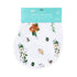 Conjunto de regalo: manta de muselina para envolver al bebé y paño eructador/babero combinados de Carolina del Norte (floral)