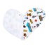Conjunto de regalo: manta de muselina para envolver al bebé y paño eructador/babero combinados de Philadelphia Baby