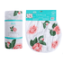 Conjunto de regalo: manta de muselina para bebé y babero/paño para eructar Camelia