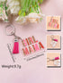 Girl Boss Strawberry Pink Tassel Keychain