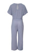 Stylish Gray Jumpsuit with Belt