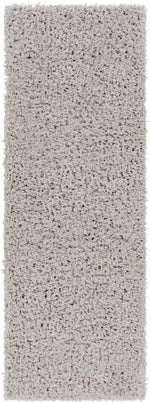 Alfombra peluda de color gris medio de Siari