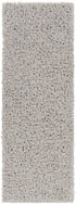 Alfombra peluda de color gris medio de Siari