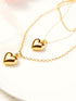 Golden Hearts Cascade Valentine's Day Necklace