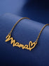 Golden Heart Mama Pendant Necklace with Chain
