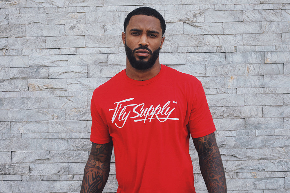 Fly Supply Logo: Red T Shirt