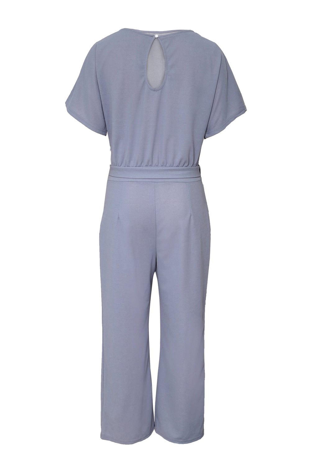 Classy Gray Wide-Leg Jumpsuit