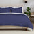 3 Piece Textured Striped Quilt Set - Ellie Collection