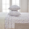 4 Piece Watercolor Floral Microfiber Sheet - Delia Collection