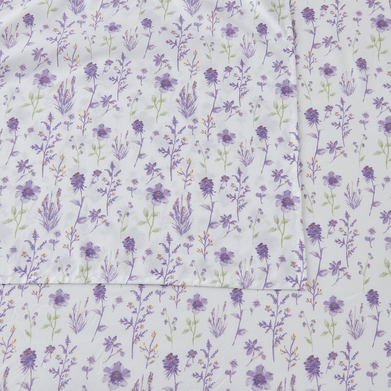 4 Piece Watercolor Floral Microfiber Sheet - Delia Collection