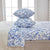 4 Piece Watercolor Floral Microfiber Sheet - Delia Collection