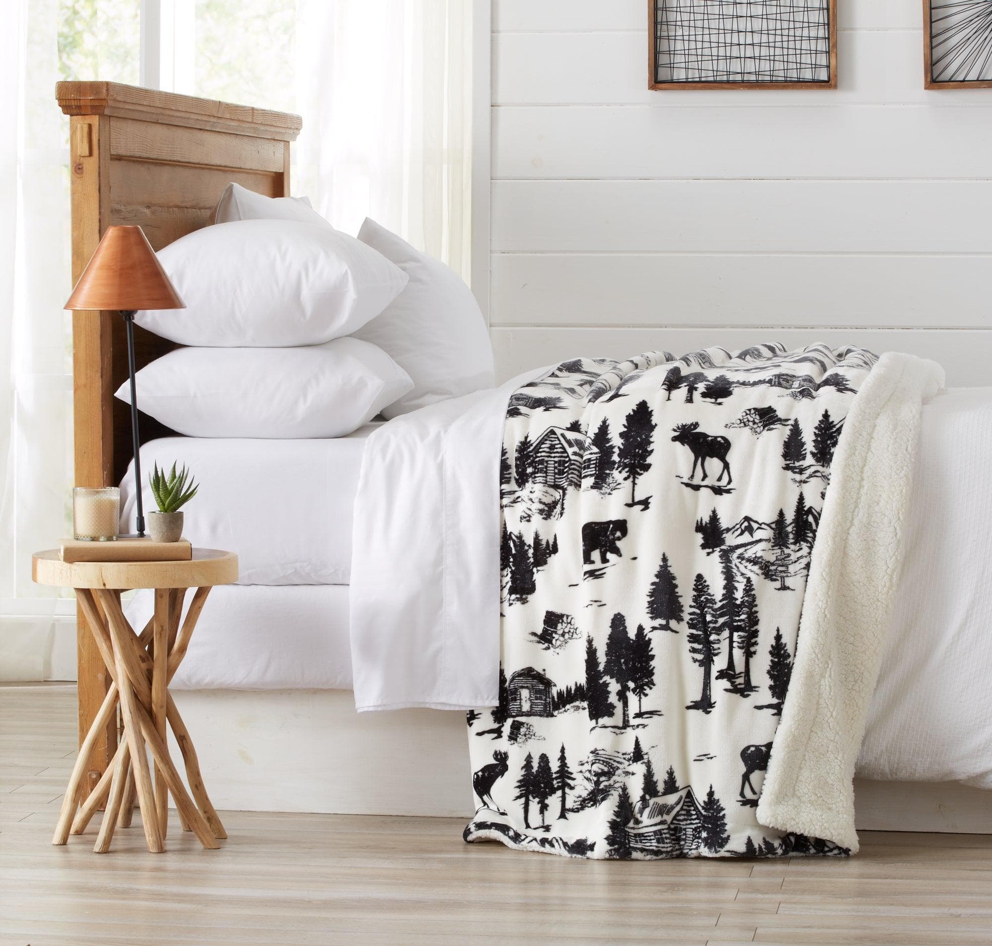 Velvet Plush Sherpa Luxury Bed Blanket - Cielo Collection