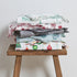4 Piece Watercolor Floral Microfiber Sheet - Delia Collection