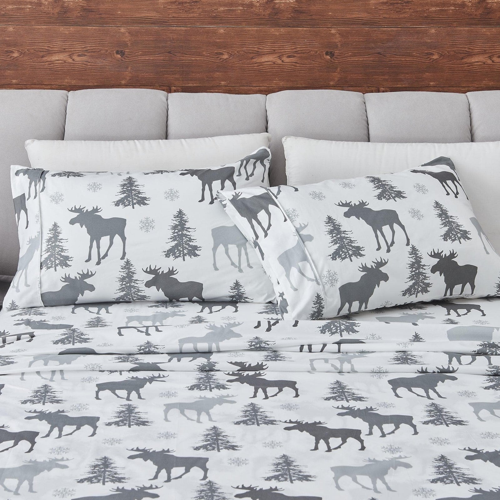 4-Piece Lodge Microfiber Sheet - Mountain Ridge Collection