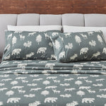 4-Piece Lodge Microfiber Sheet - Mountain Ridge Collection