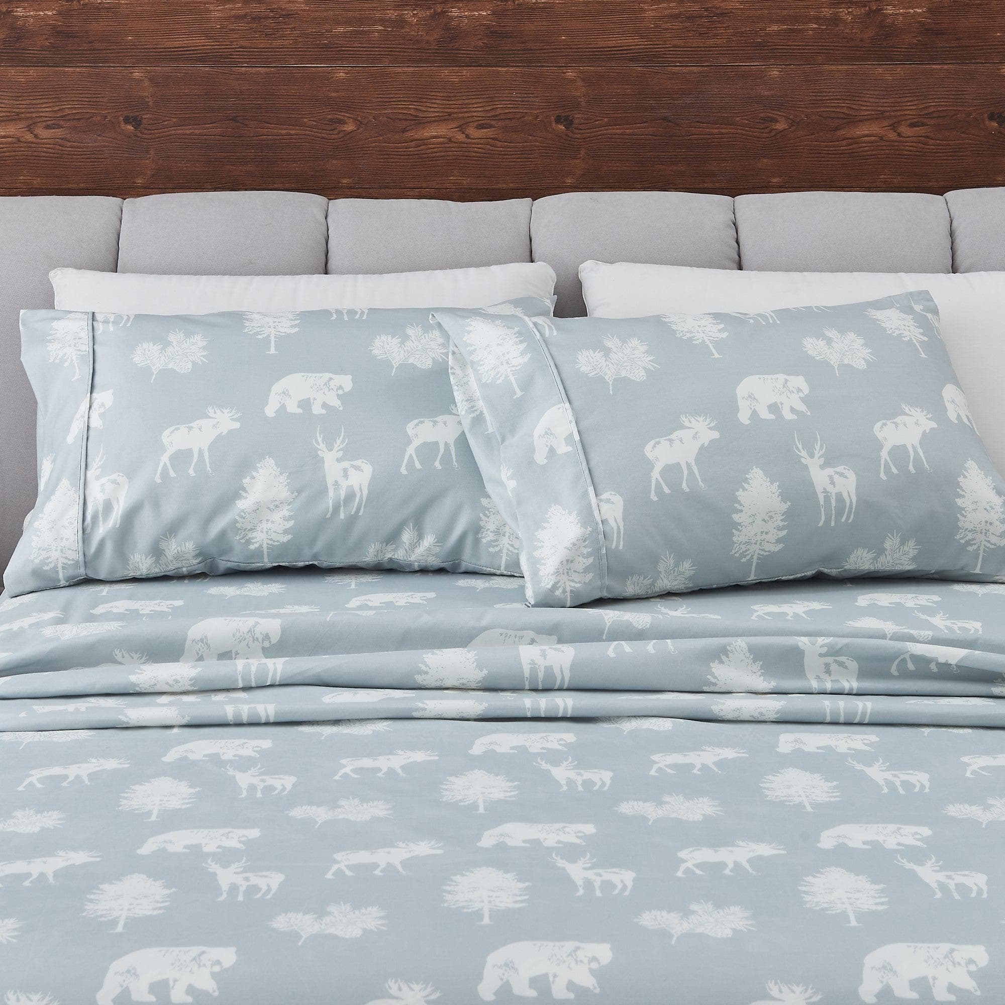 4-Piece Lodge Microfiber Sheet - Mountain Ridge Collection