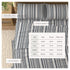 4-Piece Striped Microfiber Sheet Set - Elouise Collection