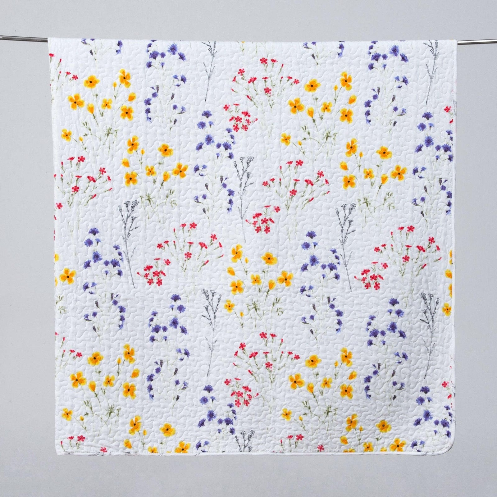 Colorful Floral 3 Piece Quilt Set - Marianne Collection