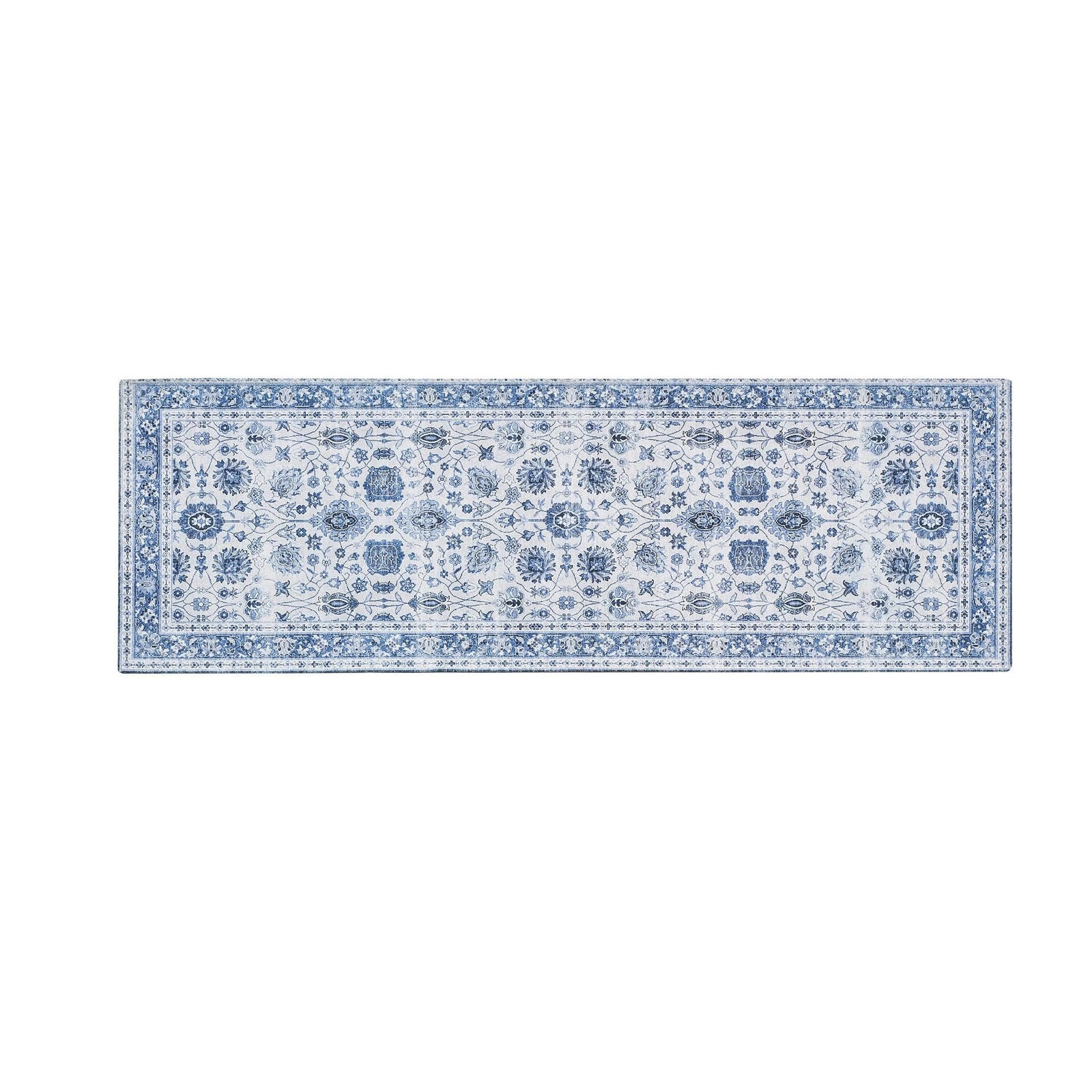 Floral Machine Washable Accent Runner 2'4