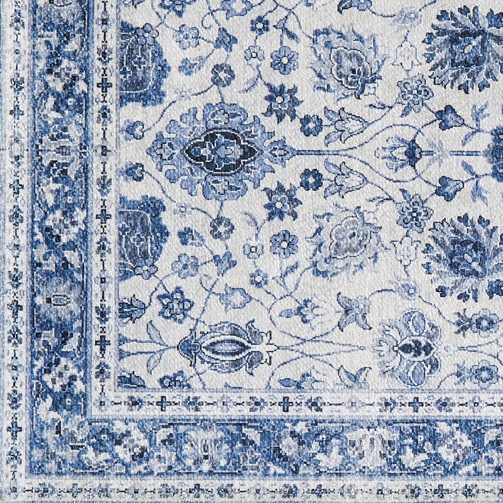 Floral Machine Washable Accent Area Rug 5' x 7' - Matra Collection