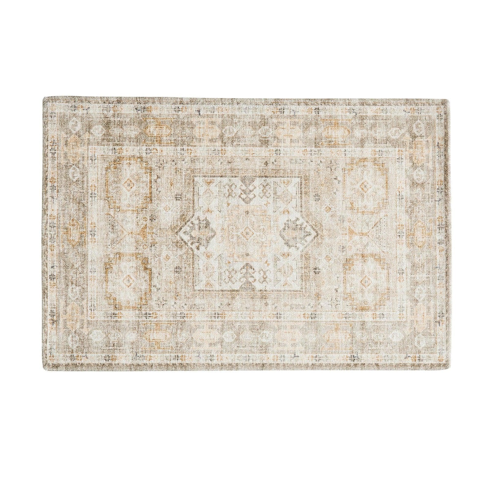 Medallion Machine Washable Accent Area Rug 5' x 7' - Nava Collection