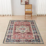 Medallion Machine Washable Accent Area Rug 5' x 7' - Nava Collection