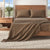 4-Piece Cotton Solid Flannel Sheet - Nordic Collection