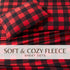 4-Piece Printed Fleece Sheet - Dara Collection