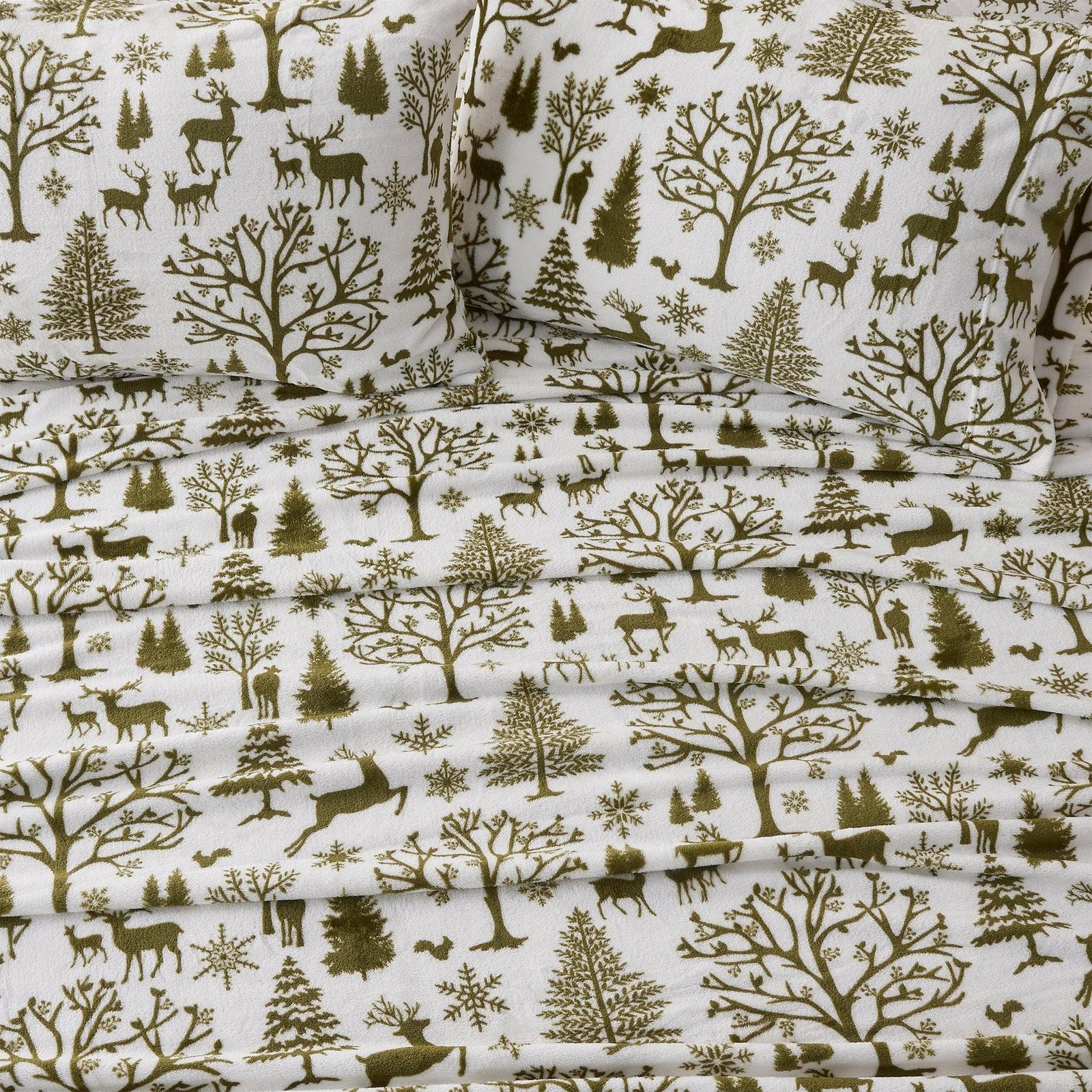 4-Piece Printed Plush Sheet - Velvet Luxe Collection