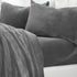 4-Piece Solid Plush Sheet - Velvet Luxe Collection