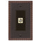 Placa de pared con conector para cable, bronce envejecido fundido con llave griega