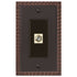 Placa de pared con conector para cable, bronce envejecido fundido con llave griega