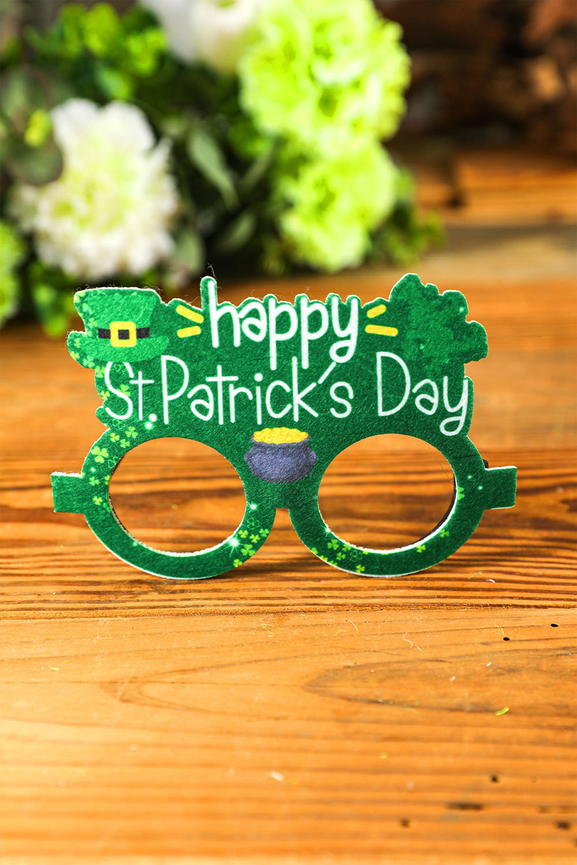 Lucky Clover Festive St. Patrick's Day Party Glasses Frame