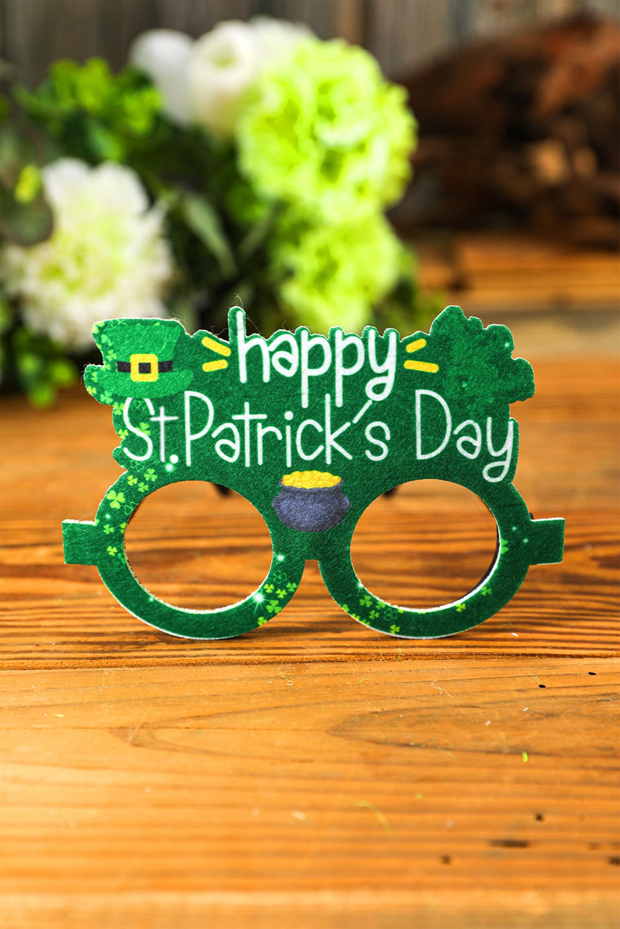 Lucky Clover Festive St. Patrick's Day Party Glasses Frame
