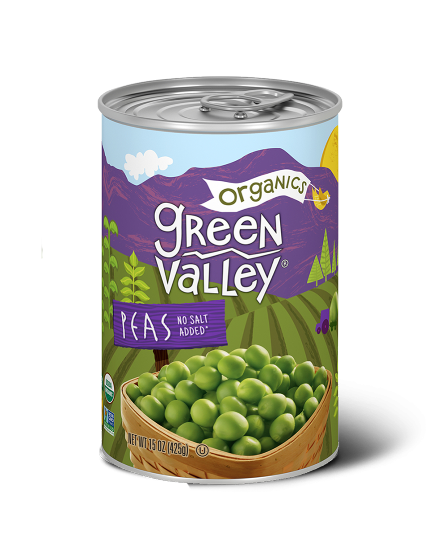 Green Valley Organics Sweet Peas, 12-15 Oz Pack